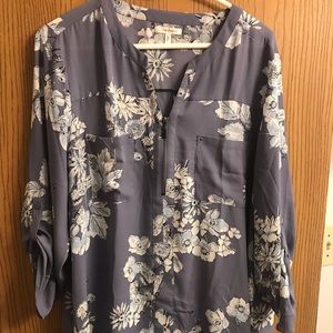 Maurice’s light purple floral blouse